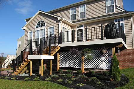 Deck, railing, and stairs by JRK Builders